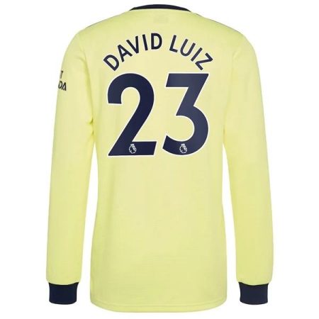 Camisolas de Futebol Arsenal David Luiz 23 Alternativa 2021 2022 – Manga Comprida